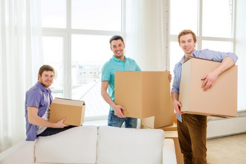 Professional team assisting with removal services